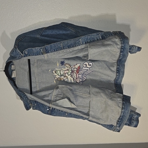 Vintage 1995 Marvin the Martian Jean Jacket size 2XL - Picture 7 of 8